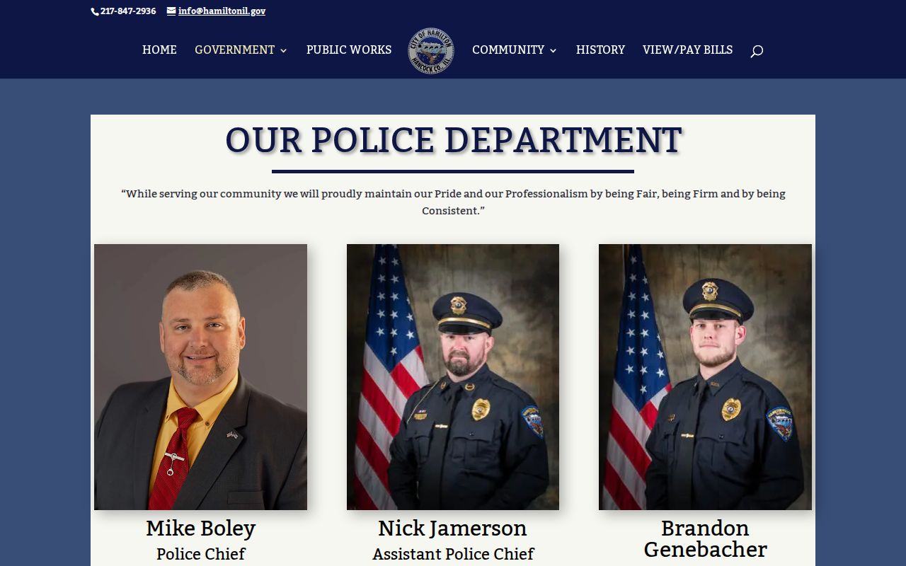 Hamilton criminal records at Hamilton Police Department