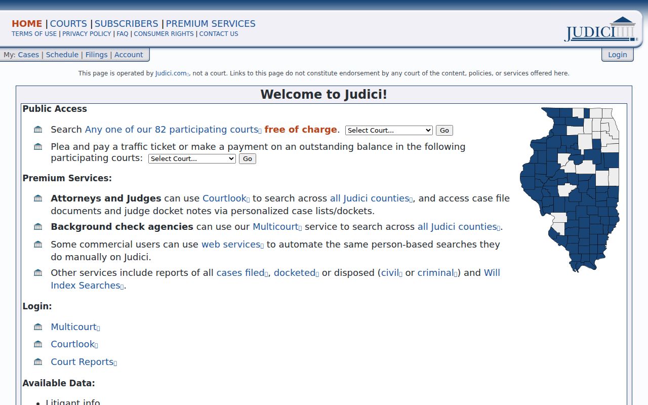Hancock County criminal court case search on Judici