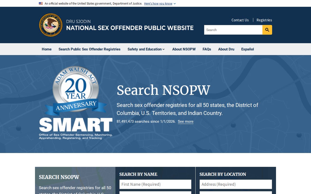 Hancock County sex offender search through NSOPW