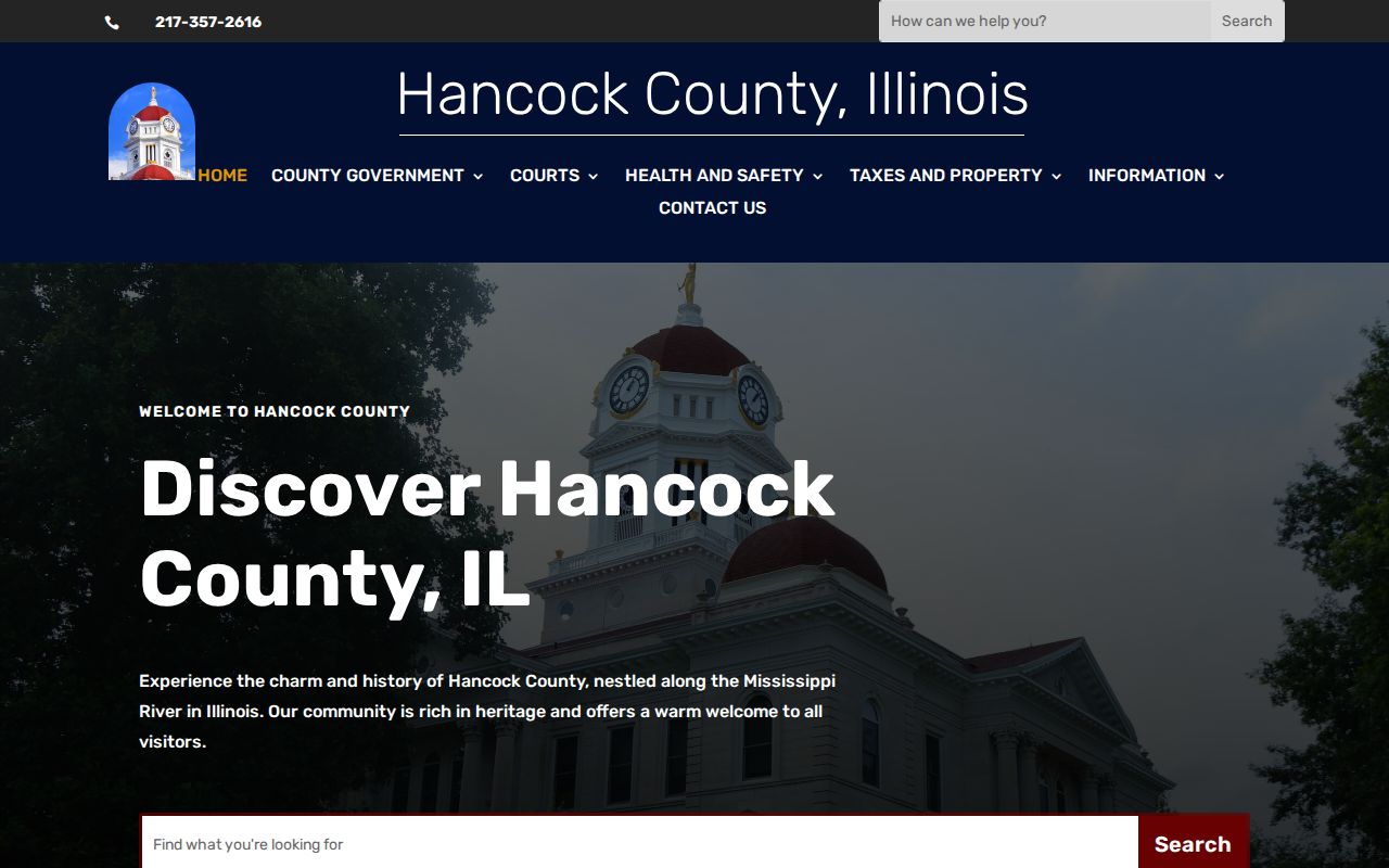 Hancock County criminal records government offices