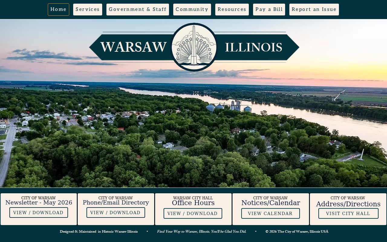 Warsaw criminal records starting point at the municipal website
